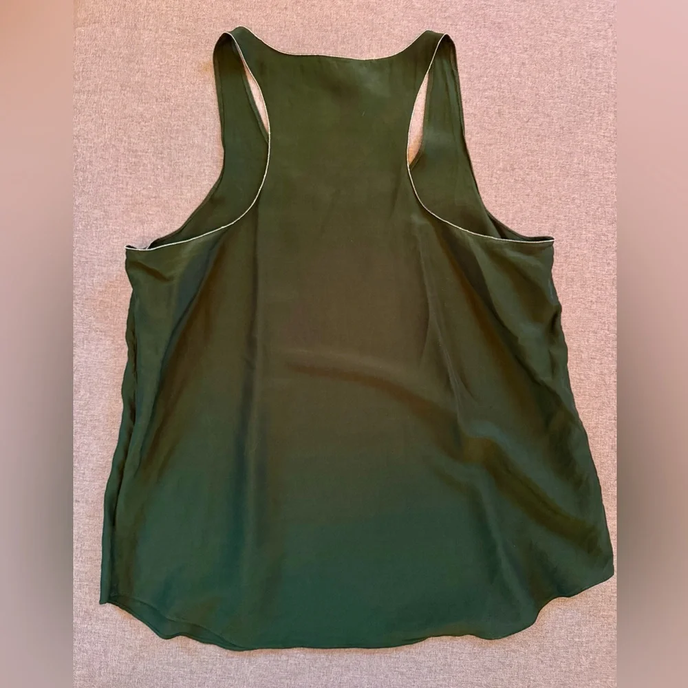REISS AVAH SILK BLEND RACERBACK TOP - Picture 4 of 7